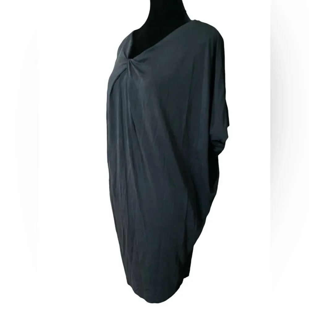 COS Navy Lagenlook Navy Mini Dress Size Small Oversized Jersey Stretch Lagenlook
